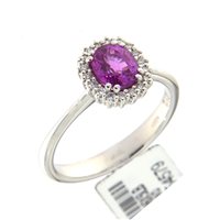 Anello Gazzola Donna Contorno in Oro bianco Zaffiro AC501#.O6X5LB